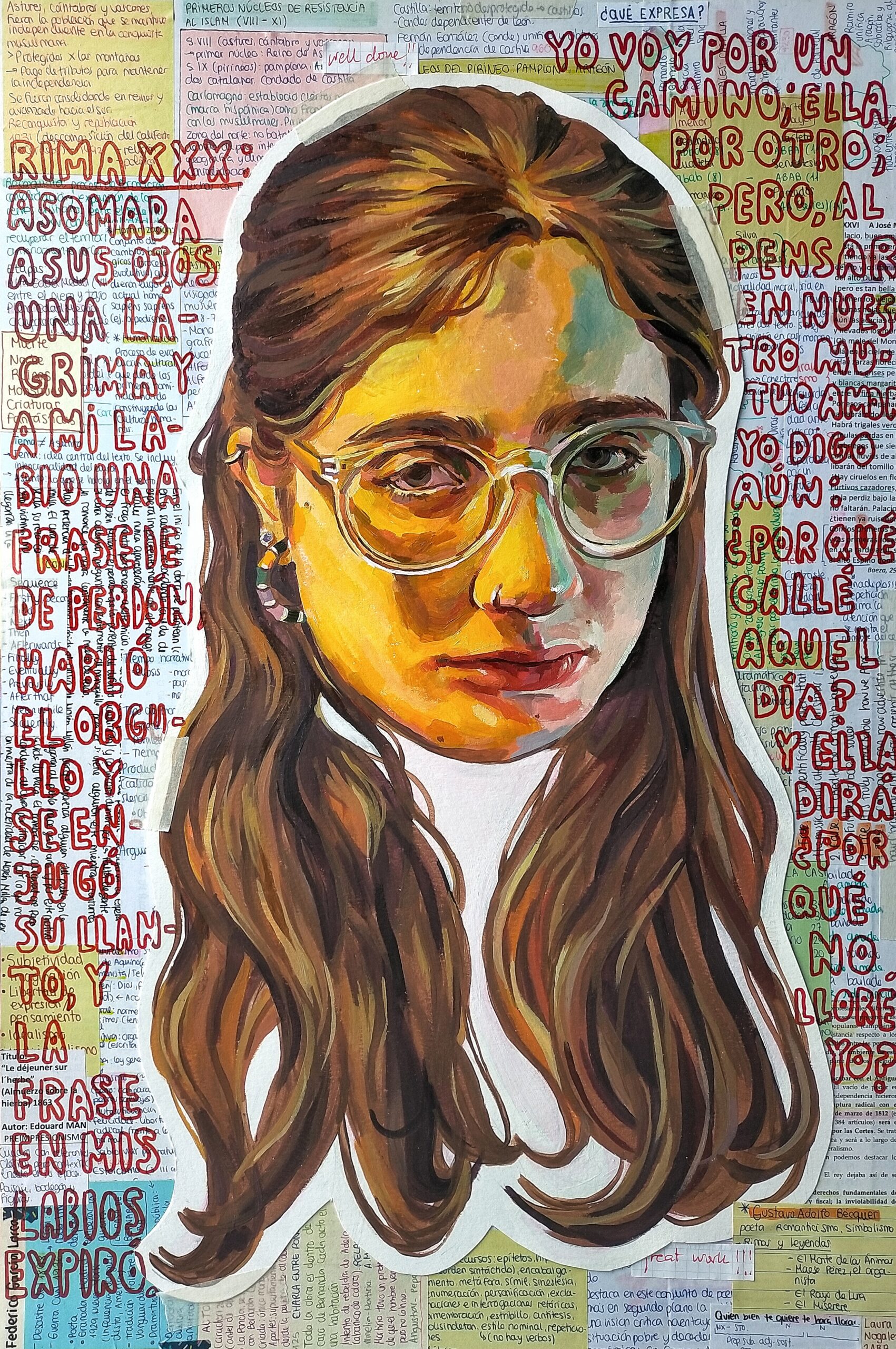 Tapiz "Nacer hasta morir" muestra una alegoria a la muerte y nacimiento