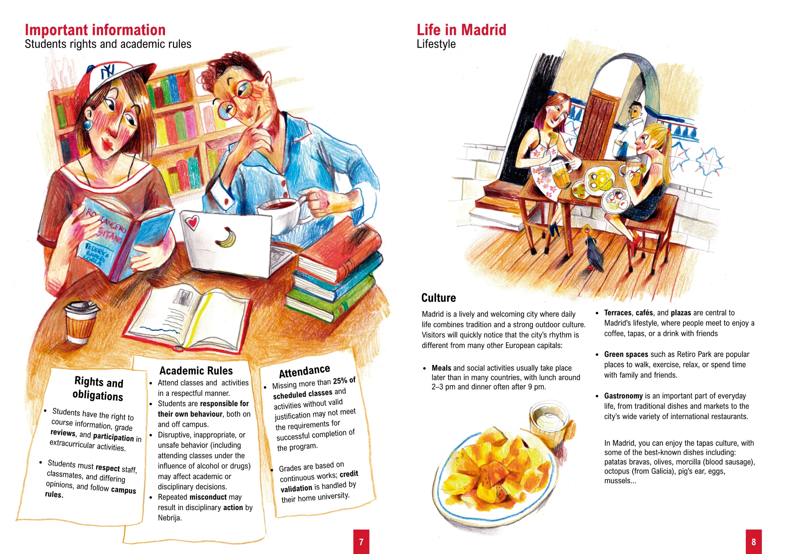Guía ilustrada para estudiantes internacionales